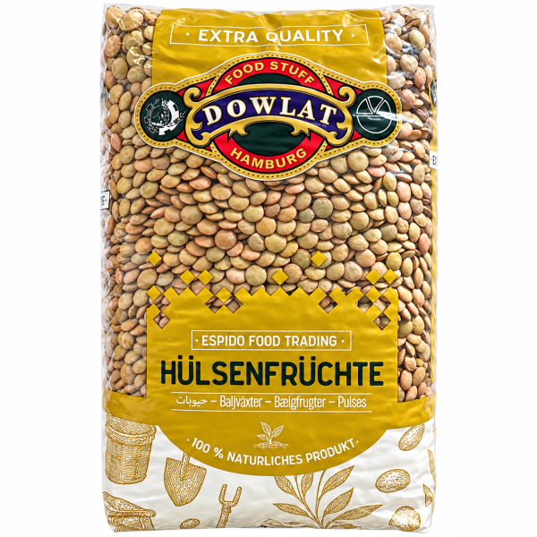 Grüne Linsen 6mm Dowlat 1Kg